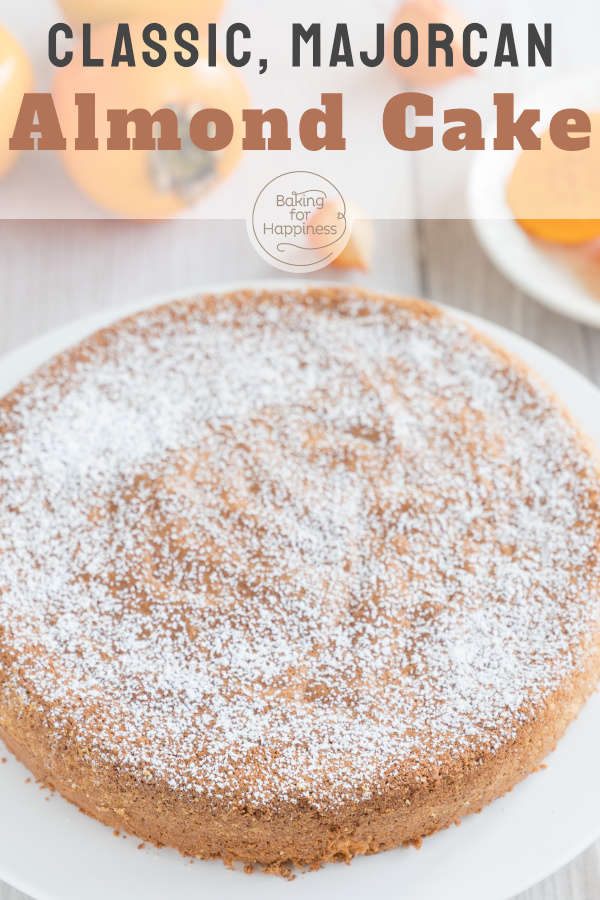 Spanish Almond Cake without Flour Baking for Happiness